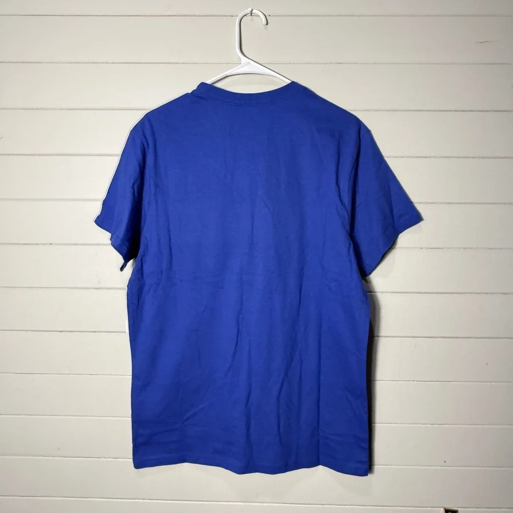 Champion Kansas Jayhawks T-Shirt Mens Medium Royal Blue Collegiate - Picture 3 of 6